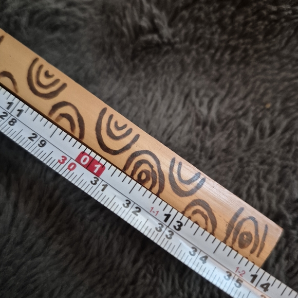 Japanese Geisha Paper Hand Fan Wooden Bamboo Handle Antique - Picture 10 of 10